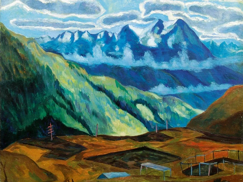 1881-Heinrich Böhler - Paesaggio alpino